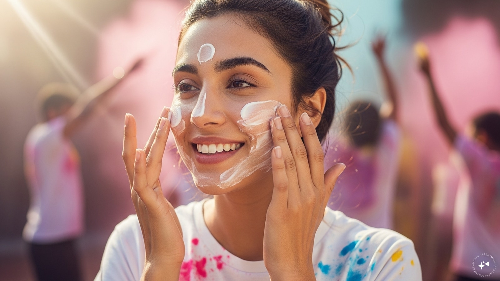 Ignoring Moisturizer: Failing to moisturize before playing Holi is a big mistake. A thick layer of moisturizer or body oil creates a protective barrier between your skin and the harsh colours, making it significantly easier to wash off the dye later today.