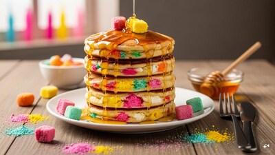  Sweet Holi Pancakes: Add crumbled leftover sweets like peda or barfi into pancake batter. Cook normally and drizzle with honey or syrup. These colorful pancakes are a fun way to start a post-Holi breakfast.