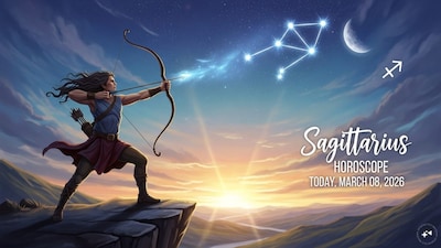 Sagittarius Horoscope Today: Astrological predictions by Chirag Daruwalla for dhanu rashi on March 08 2026. (AI generated image)