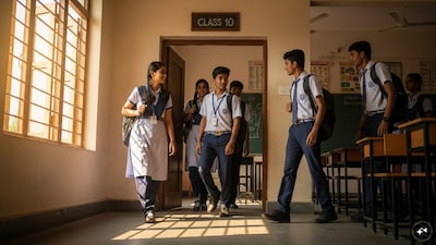 A total of 80,462 examiners are evaluating UP high school and intermediate copies. (AI Generated Image)