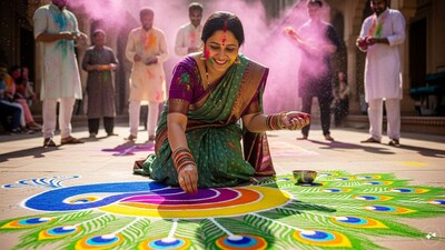 10 Colourful Rangoli Designs for Holi 2026