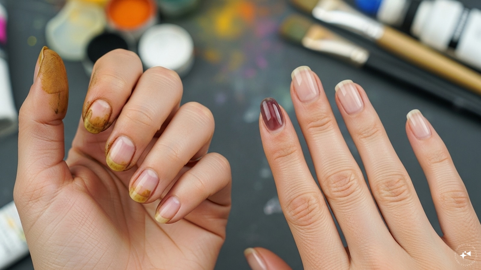 Forgetting Nail Care: Nails often trap pigments that linger for weeks. Neglecting to coat them with a thick layer of transparent or dark nail polish leaves them vulnerable to deep staining. Applying oil to your cuticles also provides an extra layer of protection.
