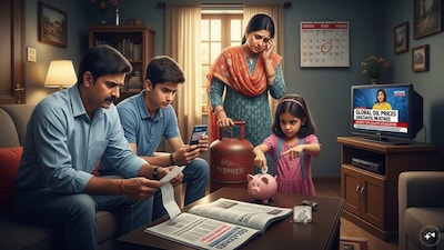 The shift towards cleaner cooking fuels and greater mobility has improved living standards across India but it has also tied household finances more closely to global oil markets. (AI-Generated Image)