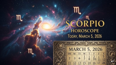Scorpio Horoscope Today: Astrological predictions by Chirag Daruwalla for Vrishchika rashi on March 5, 2026. (AI generated image)