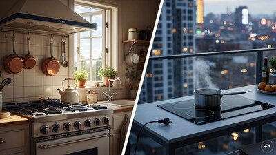  Usage Flexibility: Gas stoves are fixed in one spot and require a well-ventilated area due to potential gas leaks. In contrast, induction stoves are portable and only need a flat surface and a power outlet. You can cook anywhere—your kitchen, balcony, or even outdoors—making them convenient and versatile. 