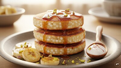 Sabudana and Banana Pancakes: Soft pancakes made with soaked sabudana, mashed banana, and a touch of jaggery. These fusion pancakes are naturally sweet, gluten-free, and satvik-friendly, making them perfect for festive mornings or light brunches during Ram Navami.