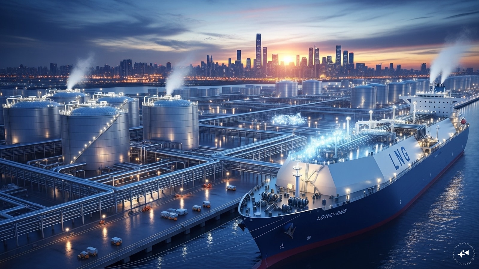 What Is LNG?LNG stands for Liquified Natural Gas (LNG). It plays a different role in India’s energy supply chain. LNG is a natural gas cooled to -162 degree C, turning it into liquid form. This reduces its volume drastically, making it easier to transport across long distances by ship. LNG is not usually consumed directly by households but it feeds the broader gas supply system.