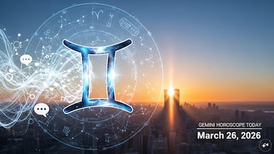 Gemini Horoscope today: Astrological predictions by Chirag Daruwalla for mithuna rashi on March 26 2026. (AI generated image)