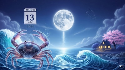 Cancer Horoscope Today: Astrological predictions by Chirag Daruwalla for kark rashi on March 13 2026. (AI generated image)