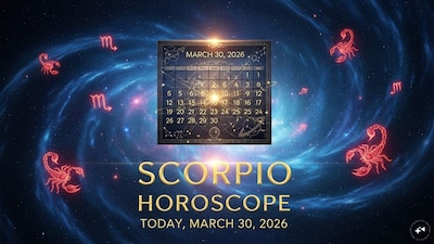 Scorpio Horoscope Today: Astrological predictions by Chirag Daruwalla for Vrishchika rashi on March 30, 2026. (AI generated image)