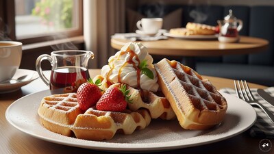 Belgian Waffles (Belgium): Thick, golden, and perfectly airy, Belgian waffles are crisp on the outside and soft inside. Often topped with whipped cream, strawberries, or chocolate, they’re indulgent yet light. Traditionally enjoyed for breakfast or dessert, they epitomize Europe’s sweet, elegant waffle tradition.