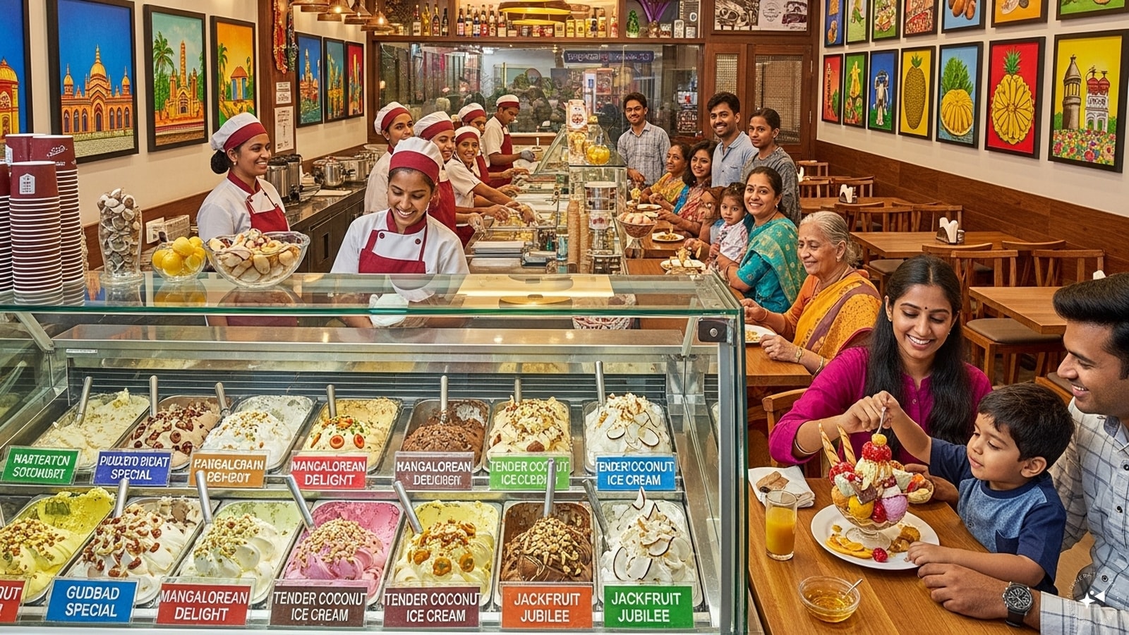  Unlike cities that lean heavily on global trends, Mangaluru has shaped its ice cream culture around local tastes—flavours here are richer, more layered, and rooted in regional preferences rather than international labels.
