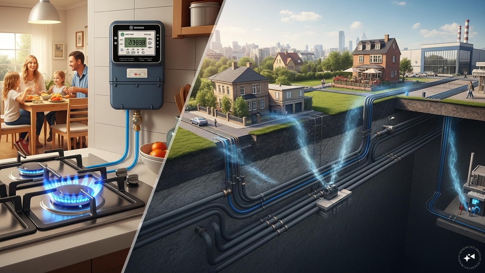 What Is PNG?PNG stands for Piped Natural Gas. Households that do not prefer to deal with cylinders, opt for PNG. It is simply natural gas delivered directly through pipelines to homes, restaurants, and industries. This system works much like a water connection. Gas flows through an underground pipeline network, and consumers pay based on usage recorded by a meter.
