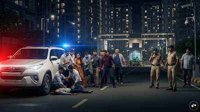 In Indore Sagar Township, a dispute over short term rental penthouses turned deadly as Mohit Choudhary rammed residents, killing Shampa Pathak Pandey. (AI image)