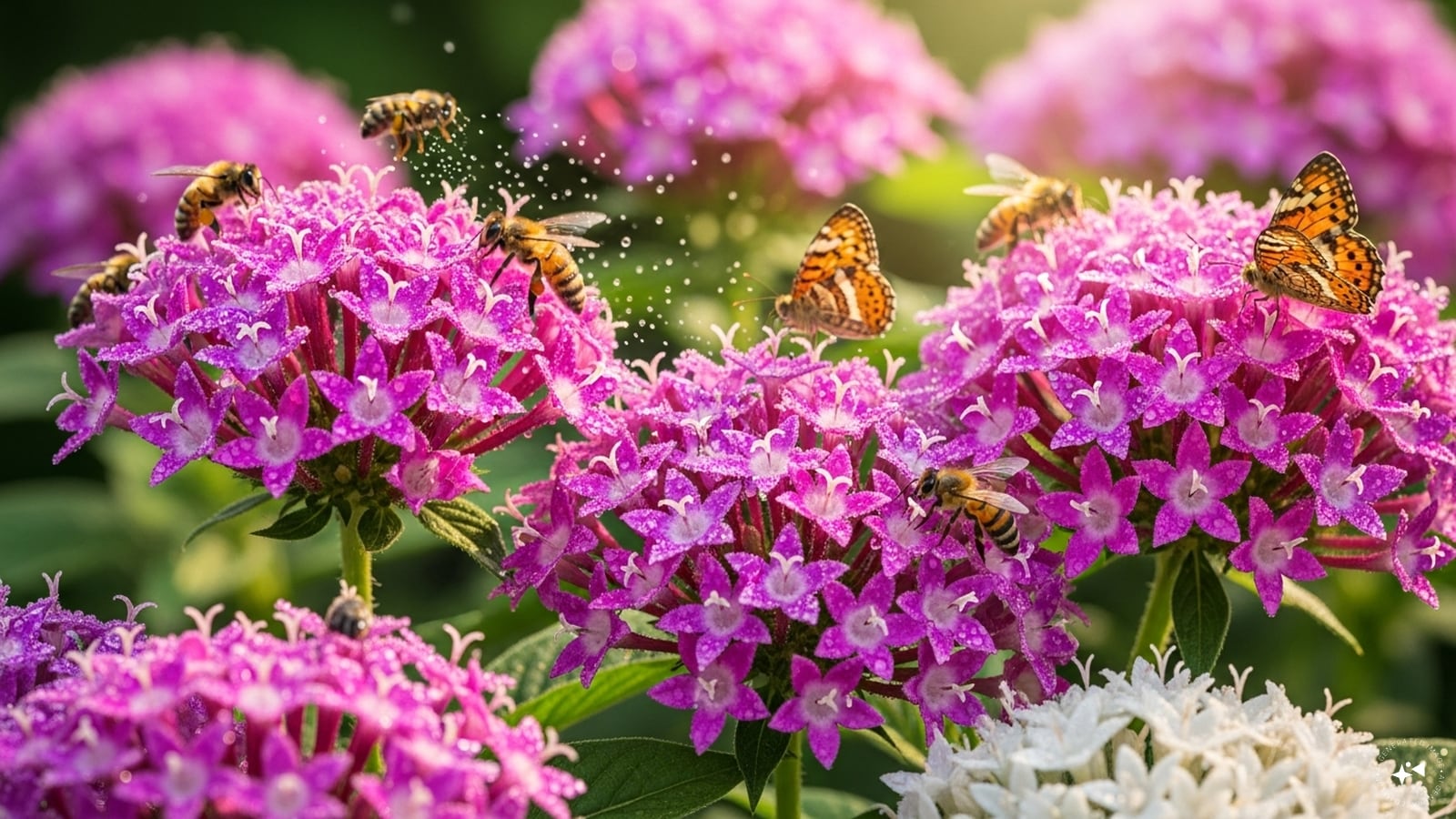 Pentas: These star-shaped bloomers are heat-loving magnets for pollinators. Pentas stay lush even when the humidity rises and the sun beats down. They are available in various heights, making them versatile for both floor pots and raised balcony railing planters.