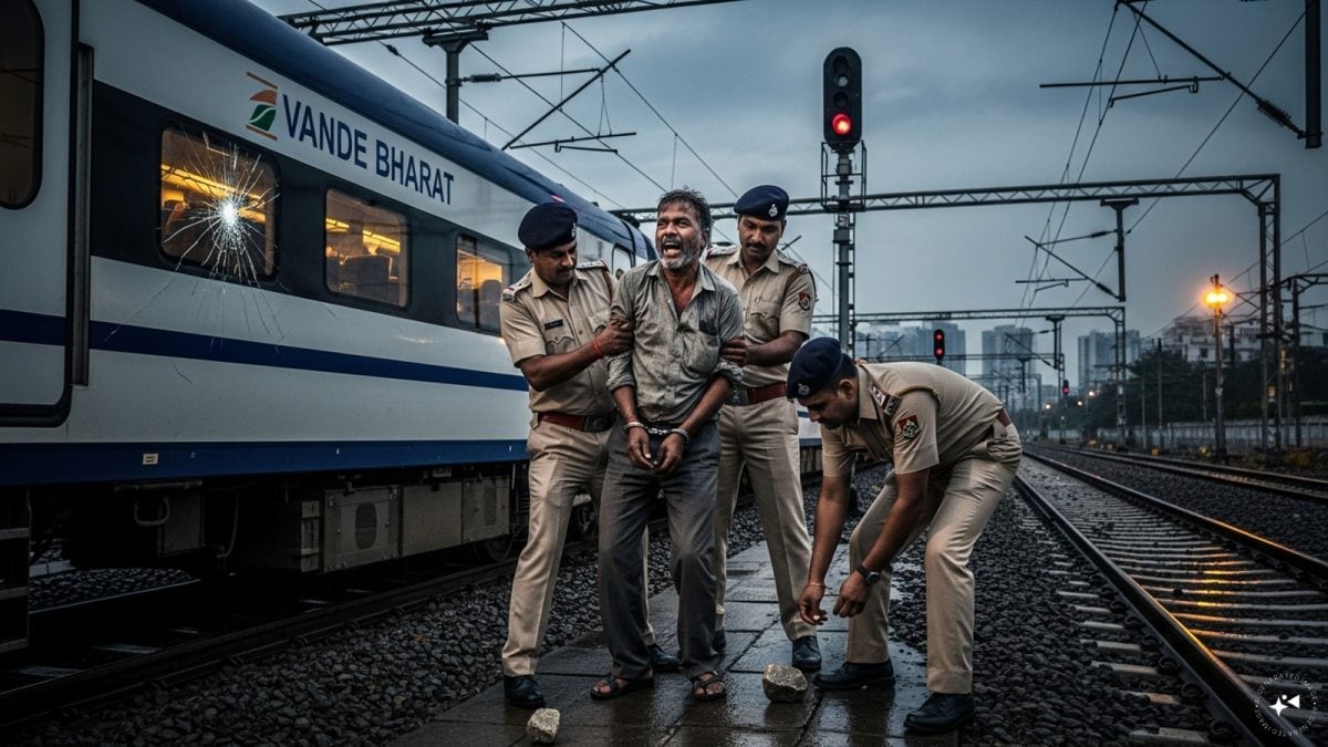 Upset With Girlfriend, Weed-Intoxicated Man Pelts Stones At Vande Bharat Train Near Thane