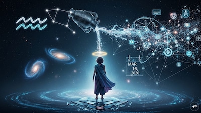 Aquarius Horoscope Today: Astrological predictions by Chirag Daruwalla for kumbha rashi on March 16, 2026. (AI generated image)