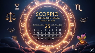 Scorpio Horoscope Today: Astrological predictions by Chirag Daruwalla for Vrishchika rashi on March 25, 2026. (AI generated image)