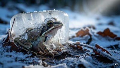 10. Wood Frogs Freeze Solid in Winter: To survive Alaskan winters, wood frogs essentially turn into "frog-sicles." They allow their heartbeat and breathing to stop, and up to two-thirds of their body water freezes. In the spring, they simply thaw out and hop away perfectly fine.10. Wood Frogs Freeze Solid in Winter: To survive Alaskan winters, wood frogs essentially turn into "frog-sicles." They allow their heartbeat and breathing to stop, and up to two-thirds of their body water freezes. In the spring, they simply thaw out and hop away perfectly fine.