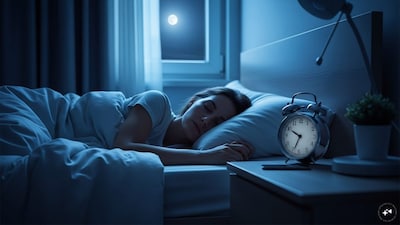World Sleep Day highlights the importance of quality sleep and healthy bedtime habits for overall well-being. (AI generated image)
