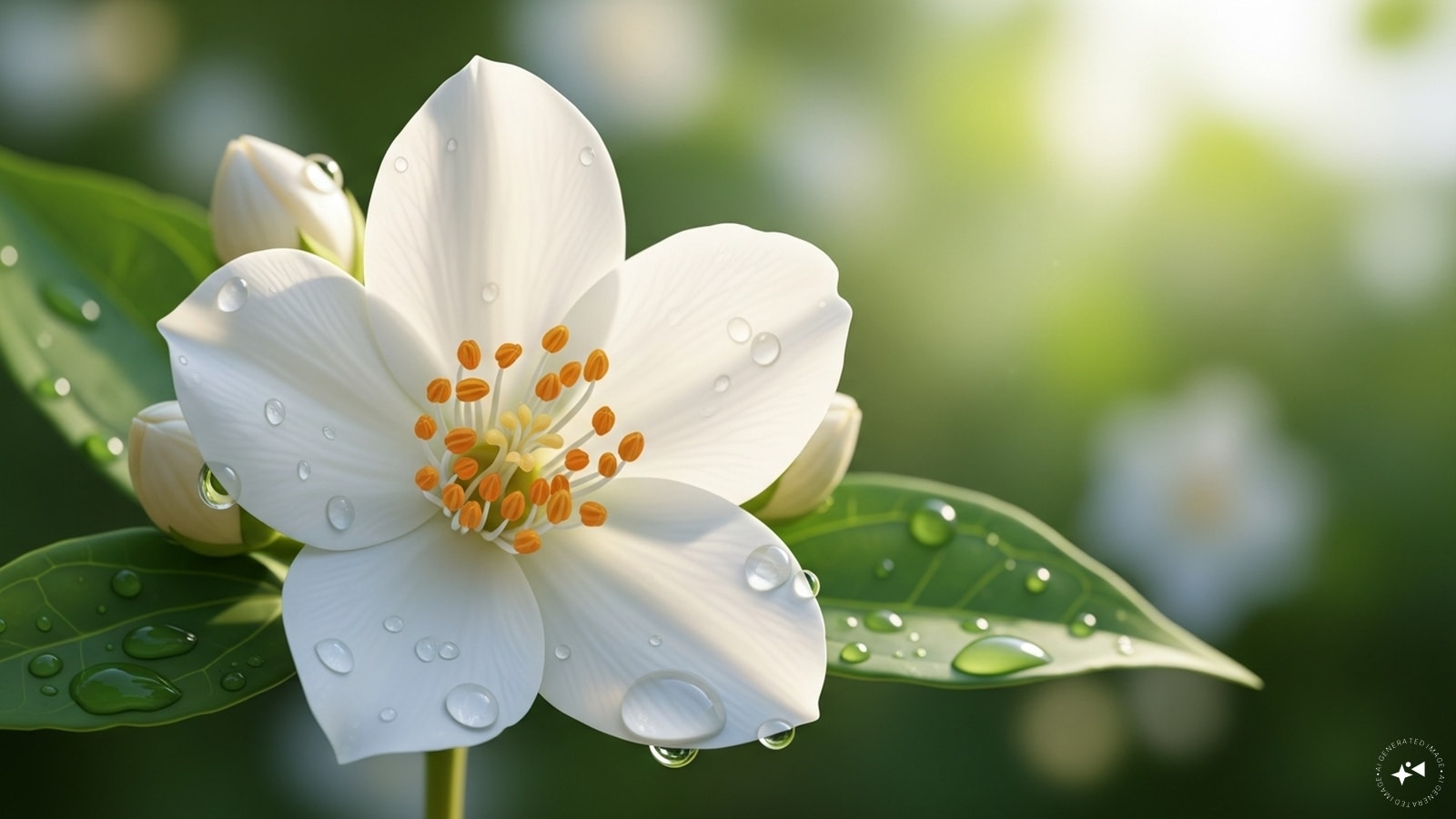 Jasmine: Jasmine’s delicate white flowers produce a fragrance that acts as a natural sedative. Inhaling its scent is shown to lower cortisol levels and promote a sense of peace. It’s a beautiful climber that adds a vertical layer of tranquility to any space. (Image: AI Generated)