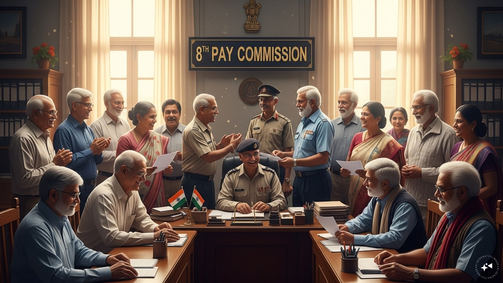 The 8th Pay Commission will benefit around 65 lakh pensioners, including retired Army, Navy, and Air Force personnel, once its recommendations are implemented.