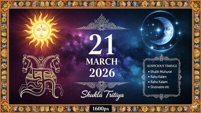 Aaj Ka Panchang, March 21, 2026: Tithi, Muhurat and Rahu Kaal. (AI generated image)