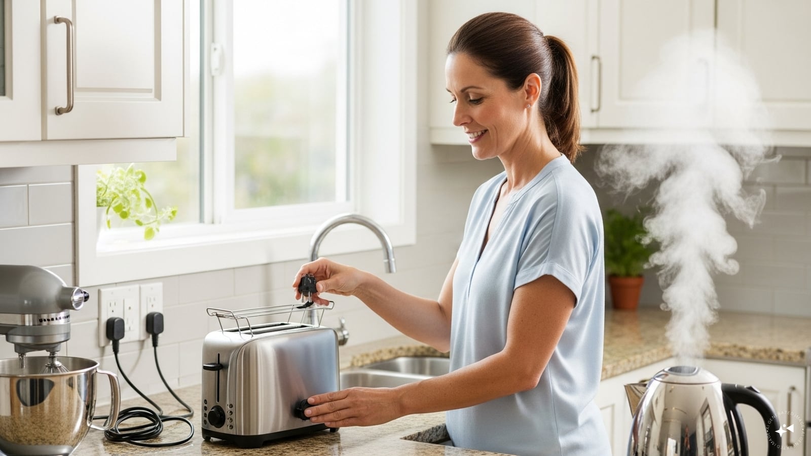 Use Electrical Appliances Safely: Keep electrical appliances away from water and ensure cords are not frayed or damaged. Avoid overloading sockets. Switch off and unplug devices when not in use to reduce the risk of electric shocks and short circuits.