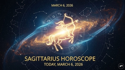 Sagittarius Horoscope Today: Astrological predictions by Chirag Daruwalla for dhanu rashi on March 6, 2026. (AI generated image)