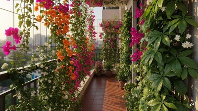 If you think a small balcony limits your gardening dreams, think again. Flowering vines are the perfect solution for compact urban homes in India; they grow vertically, save space, and transform even the simplest balcony into a lush, blooming retreat. Whether you want bursts of colour, soothing fragrance, or natural shade, these climbers offer beauty with minimal footprint.