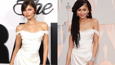 Zendaya rewore her Vivienne Westwood that she wore to her first Oscar show in 2015 