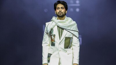 Ankush Bahuguna opened the show for Line Outline by designer Deepit Chugh.