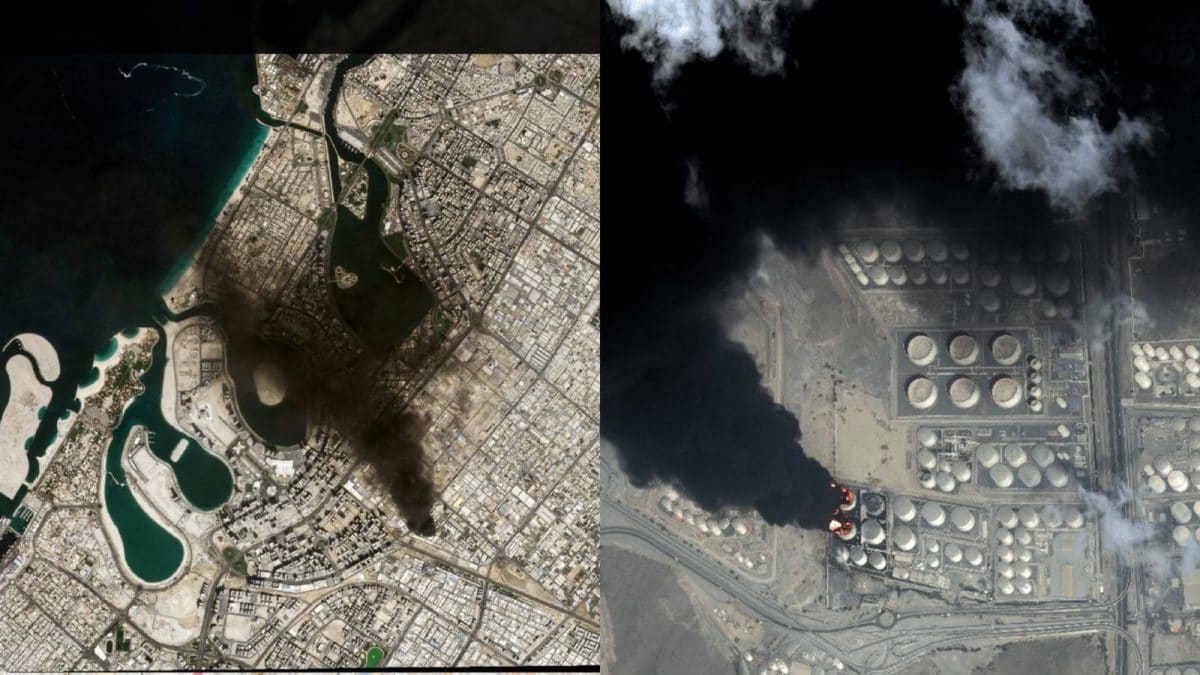 Satellite Images Show Iran Bombed Oil, Military Sites In UAE And Kuwait In Retaliation To Israeli Strikes