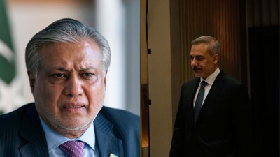Pakistan's Ishaq Dar spoke to Turkey's Hakan Fidan. (Image: AP)