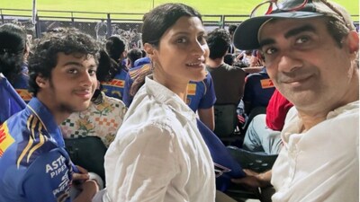 Konkona Konkona Sen Sharma with Ranvir Shorey and son Haroon.