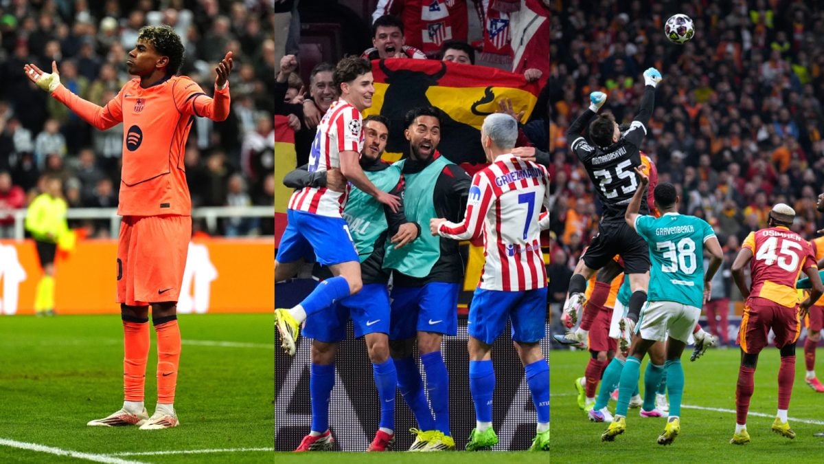 Champions League Highlights: Lamine Yamal Secures 1-1 Draw For Barcelona, Liverpool Lose To Galatasaray And Atletico Thrash Spurs
