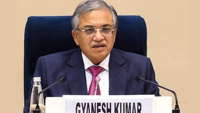 Chief Election Commissioner Gyanesh Kumar addresses a press conference. (PTI File)