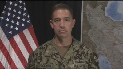 US Admiral Brad Cooper is the man behind the mission against Iran. (X)