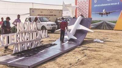 Land prices near Jewar have already doubled since 2019, with projections of an additional 30–50 per cent rise by 2027. (File photo: PTI)