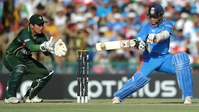 On March 30, 2011, Sachin Tendulkar’s 85-run knock guided India to a thrilling World Cup semi-final victory over Pakistan in Mohali, a pivotal moment in India’s World Cup campaign. (AFP file photo)
