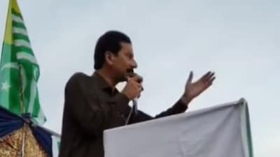 PoK leader Shaukat Nawaz Mir.