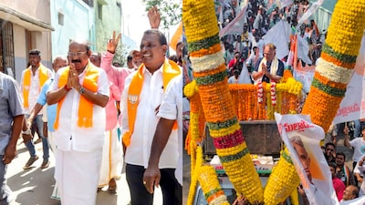 Campaigning by BJP and Congress in Puducherry. (File image: PTI)