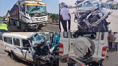 Tyre Burst Causes Fatal Head-On Crash on Pune-Solapur Highway, 3 Dead