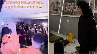 Israelis are hosting a range of activities in these bomb shelters. These include birthday parties, fitness classes, weddings and even cultural events. (Screengrab via Instagram)