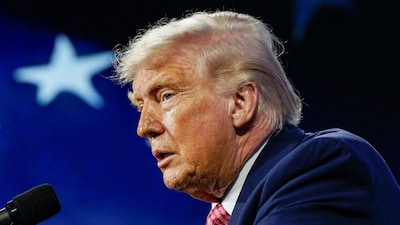 US President Donald Trump at an event in Miami, Florida. (Reuters)