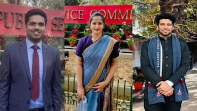 (Left to right) Mrityunjay Gupta; Monica Srivastava; Anubhav. (File Photo)