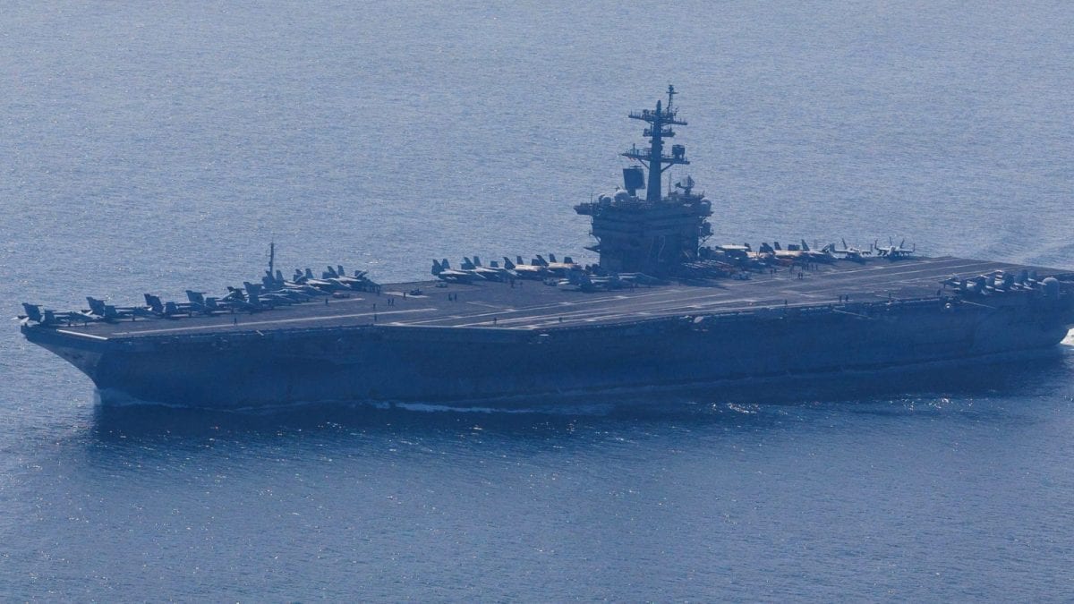 USS Abraham Lincoln Aircraft Carrier Hit By Iranian Missiles Near Strait Of Hormuz, Tehran Says