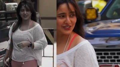 Neha Sharma flashed a warm smile as she noticed the paparazzi in the video. (Photo Credit: Instagram)