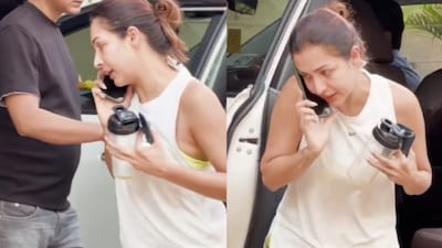 Malaika Arora often shares moments with her pet dog Casper on Instagram.(Photo Credit: Instagram)