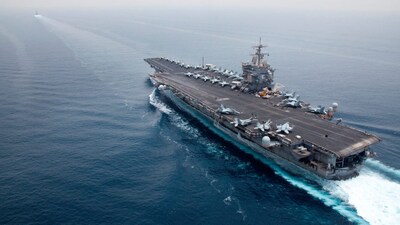 USS Leyte Gulf (CG 55) during a transit of the Strait of Bab el-Mandeb. (AFP file photo)